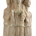 Üçlü Hekate Heykelciği Mermer Roma Dönemi M.Ö. 1. yy- M.S. 4.yy  Triple Hekate Statuette Marble Roman Period 1st century B.C.E- 4th century C.E